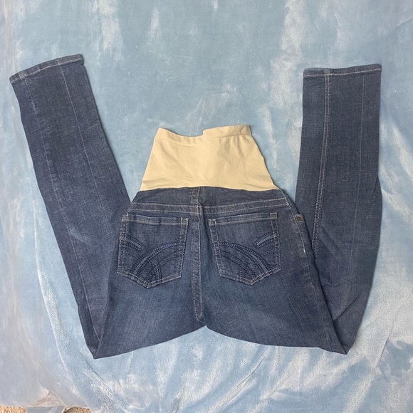 Indigo Blue Maternity Jeans Like New Size XS - Picture 4 of 4